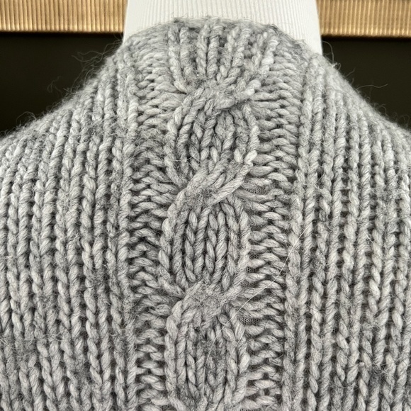 Aerie Wool Alpaca Blend Oversized Marled Chunky Cardigan Sweater Sz. XS‎ - Picture 9 of 13